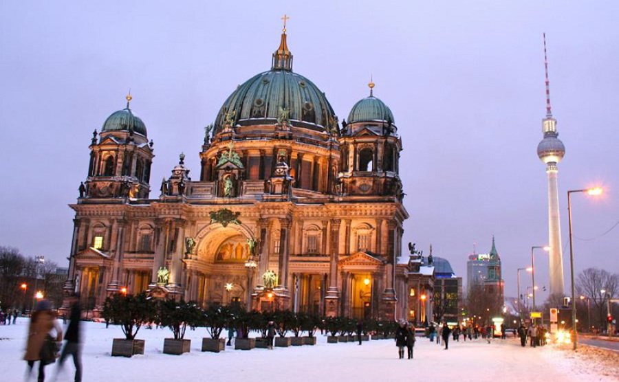 نمایی از برلین در زمستان